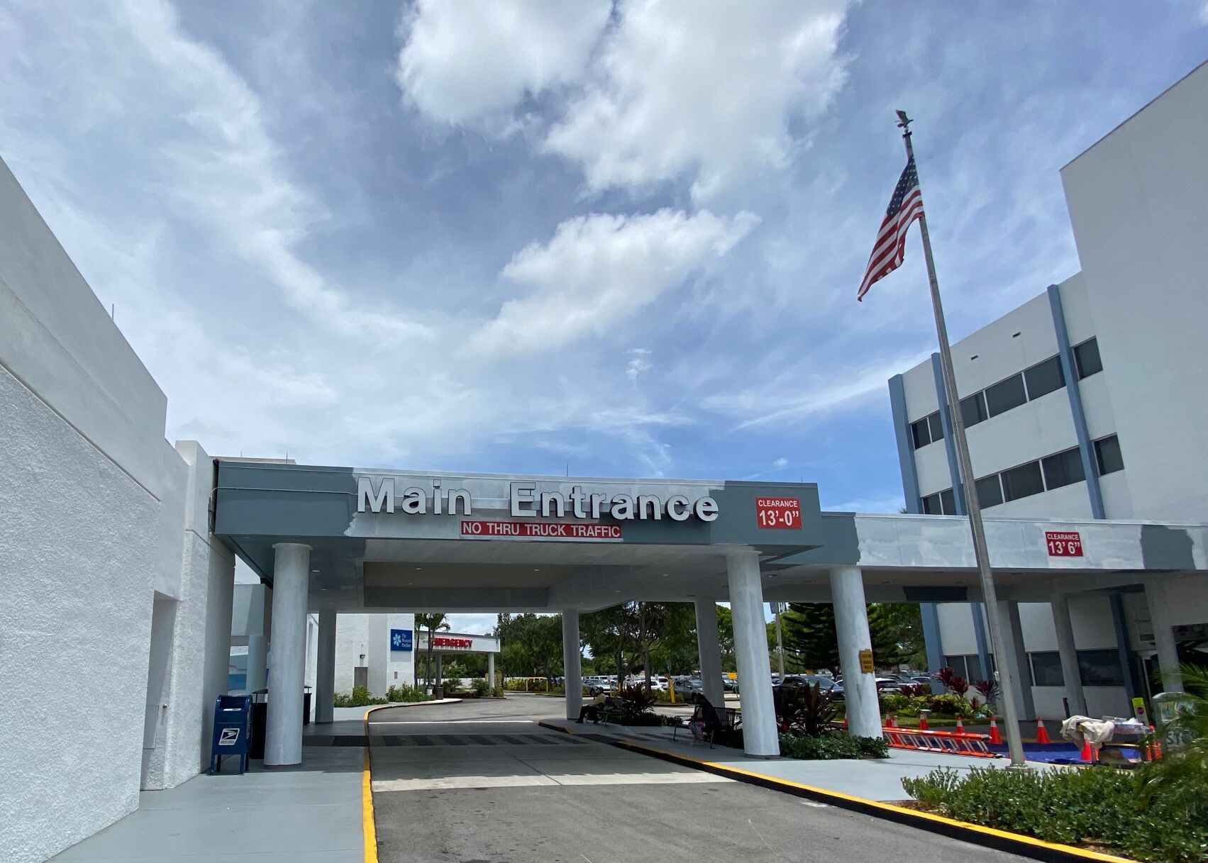 The main entrance